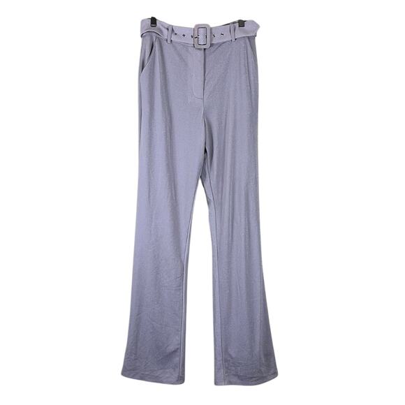Song of Style Sparkly Belted Pants Womens M Purple Glitter Y2K Retro Going Out - Picture 1 of 4